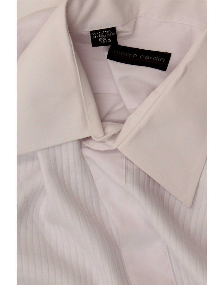 Camicia formale da uomo Pierre Cardin taglia 39 15 1/2 SCotone bianco medio