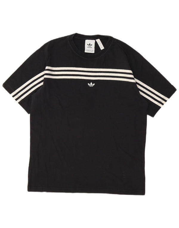 T-shirt Adidas da uomo Top Small in cotone nero