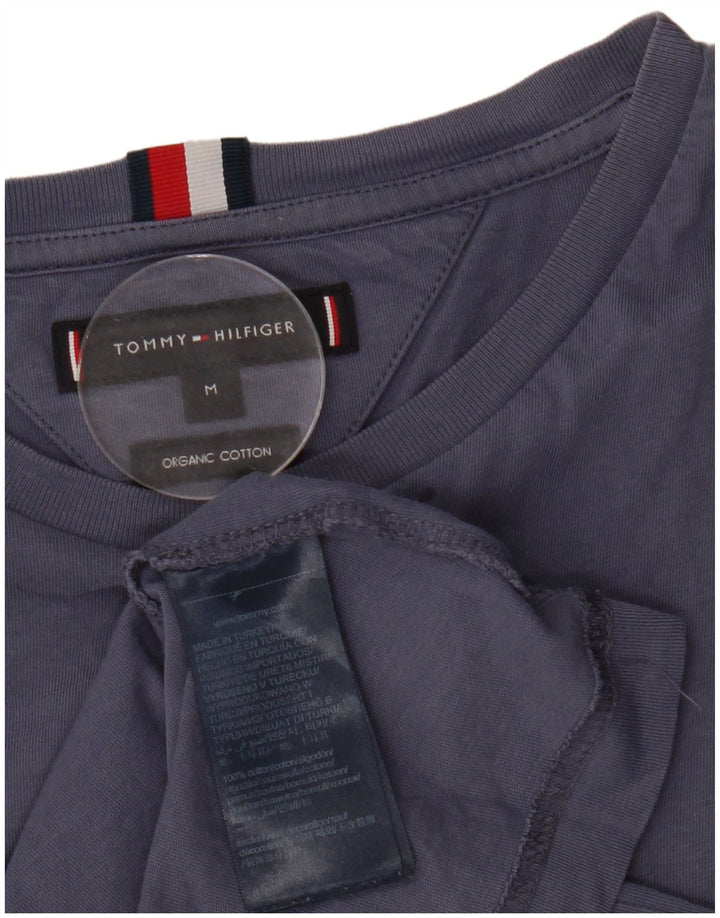 T-shirt grafica da uomo Tommy Hilfiger Top in cotone blu navy medio