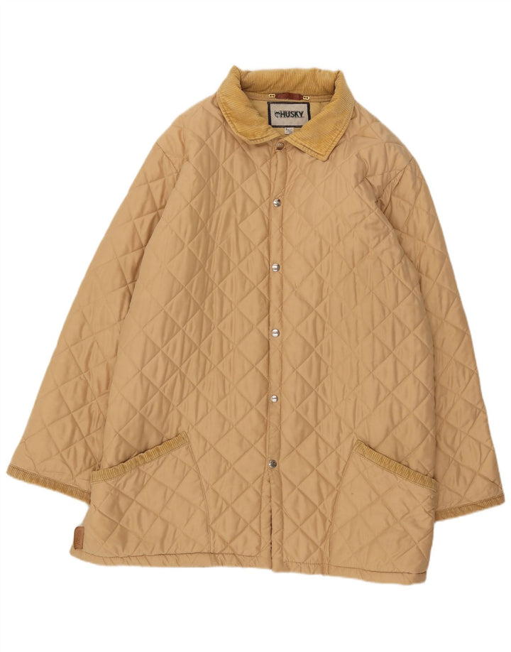 Giacca trapuntata da uomo Husky UK 44 2XL Nylon beige