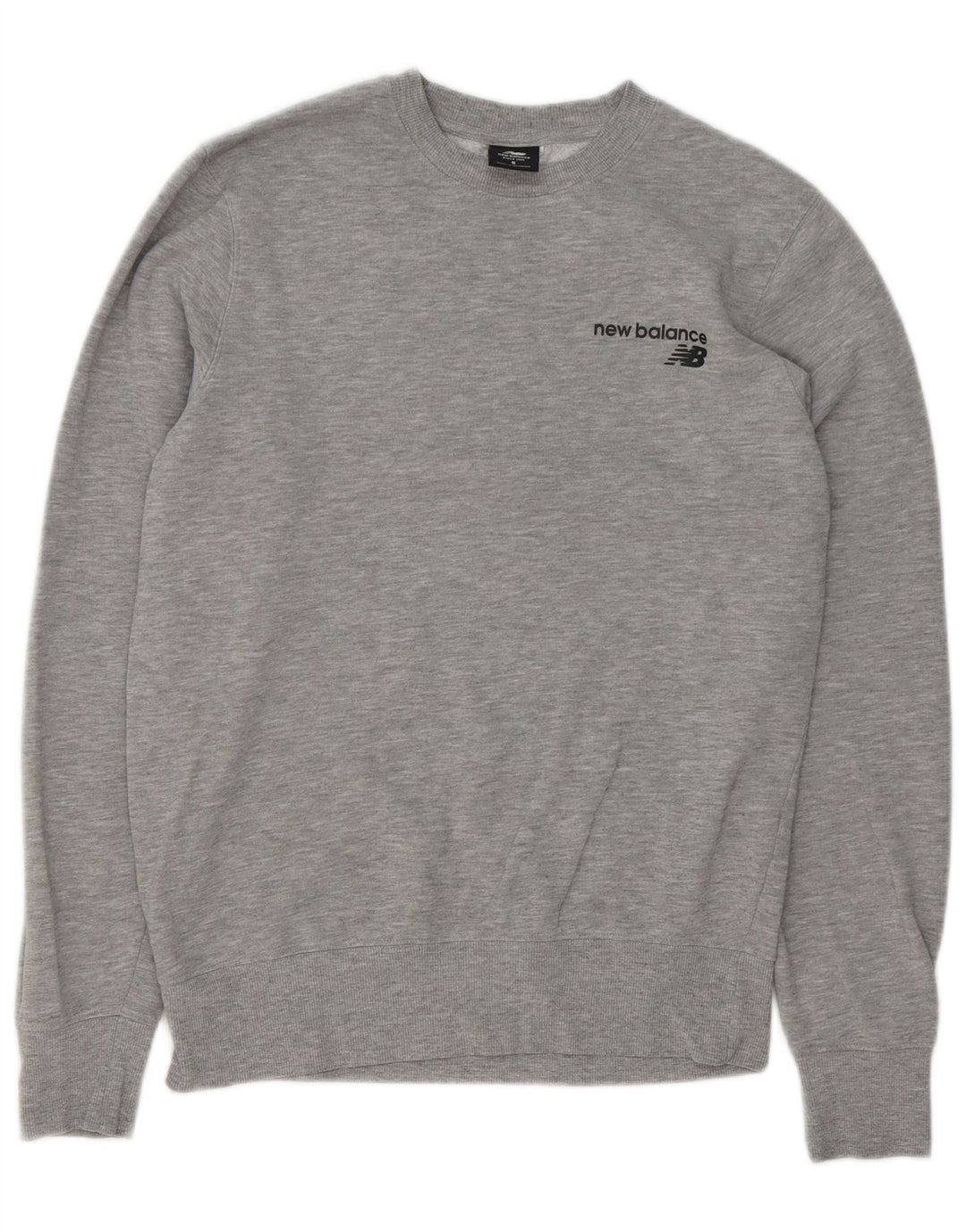 Felpa da uomo New Balance Maglione piccolo cotone grigio