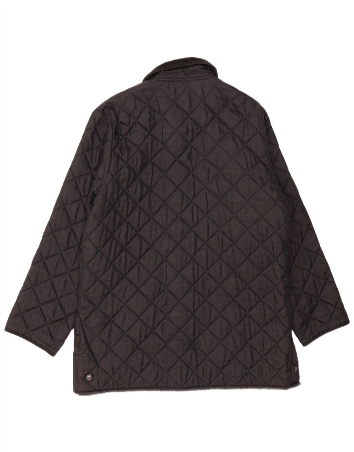 Giacca trapuntata Barbour da uomo LIDDESDALE UK 40 grande nylon nero