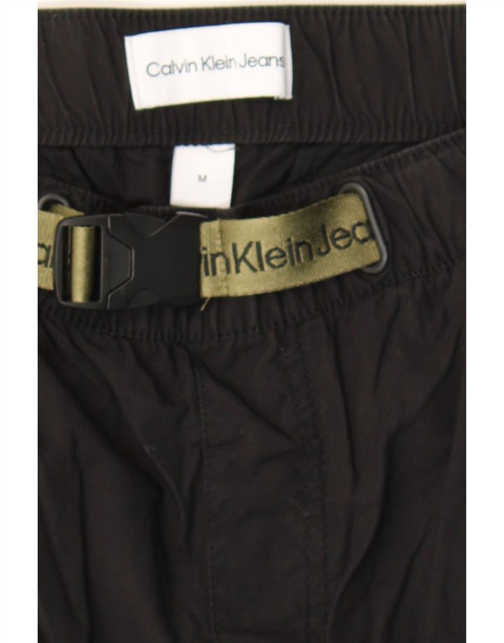CALVIN KLEIN Womens Slim Cropped Trousers Medium W30 L25 Black Cotton Vintage Calvin Klein and Second-Hand Calvin Klein from Messina Hembry 