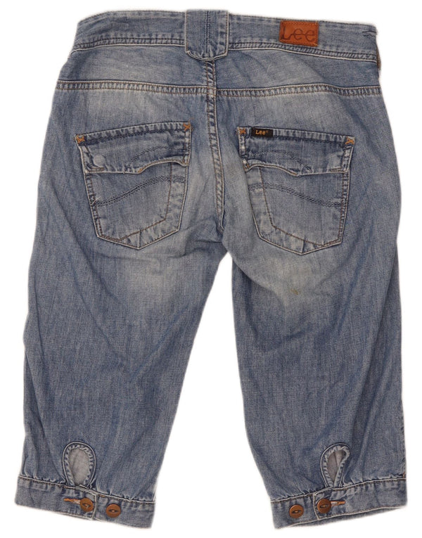 Pantaloncini di jeans cargo Chazey da donna Lee W27 piccoli in cotone blu