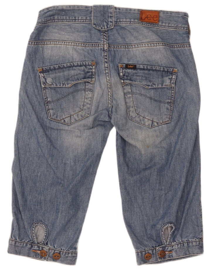 Pantaloncini di jeans cargo Chazey da donna Lee W27 piccoli in cotone blu