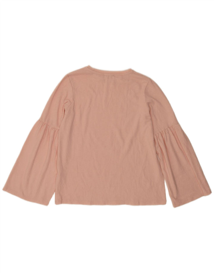 Camicetta a maniche lunghe Zara Trafaluc da donna UK 14 Poliestere rosa medio