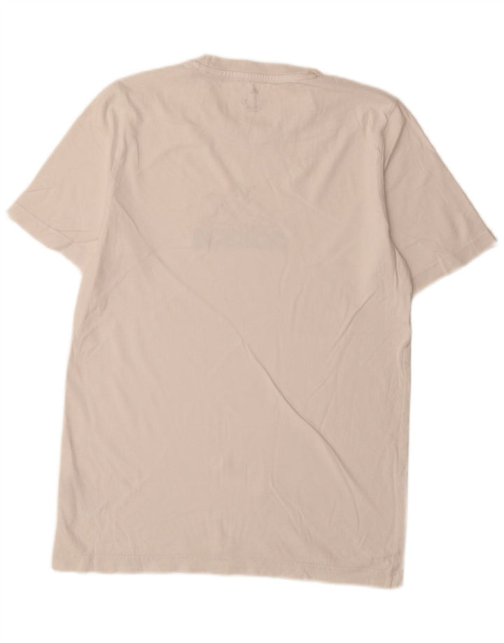 T-shirt grafica da uomo Adidas Top piccola in cotone bianco