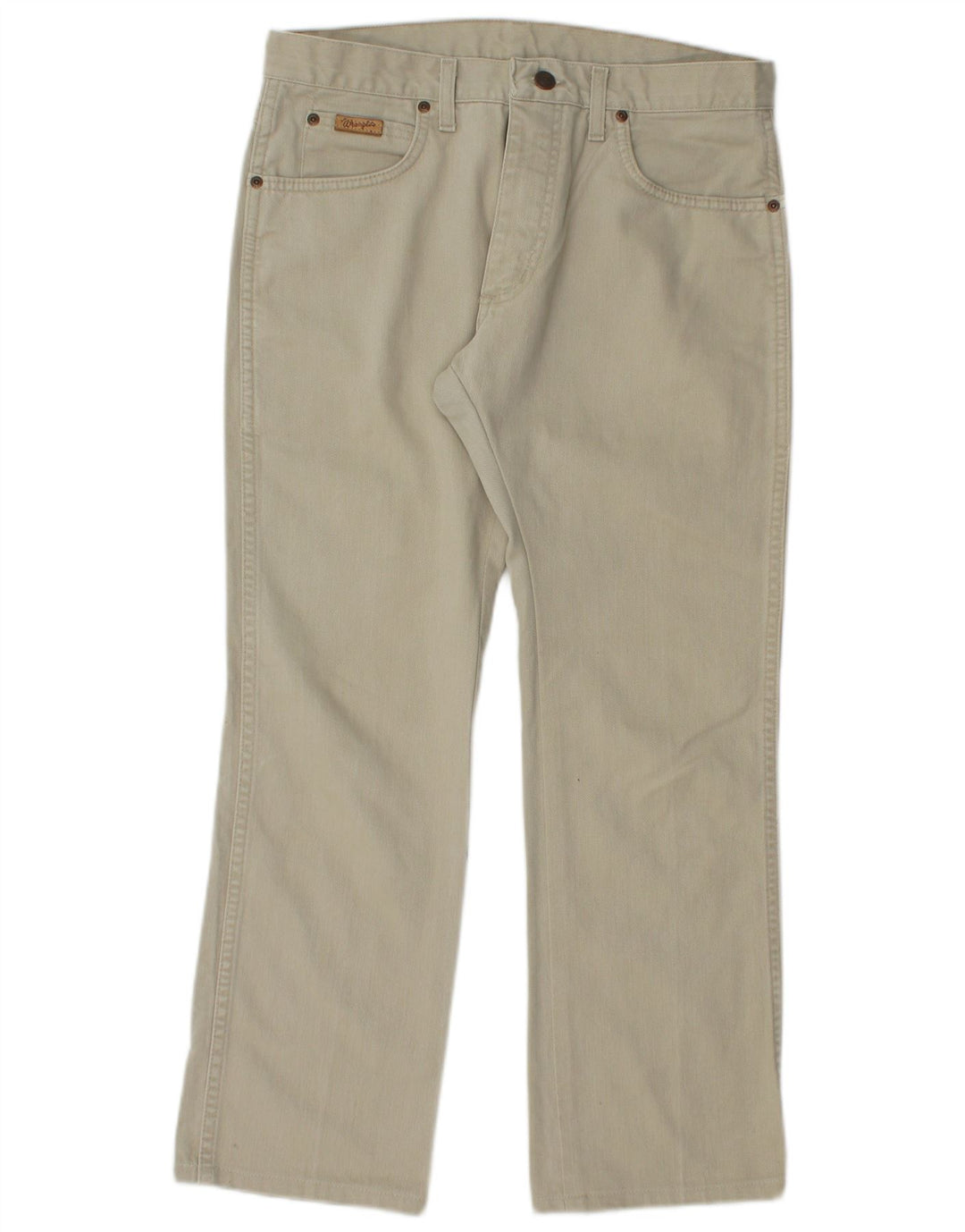 WRANGLER Pantaloni casual dritti da uomo Texas W32 L27 Cotone beige