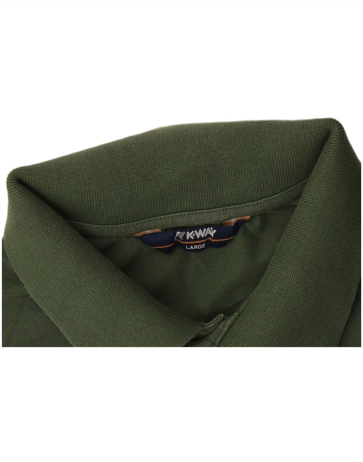 Polo K-Way da uomo grande verde