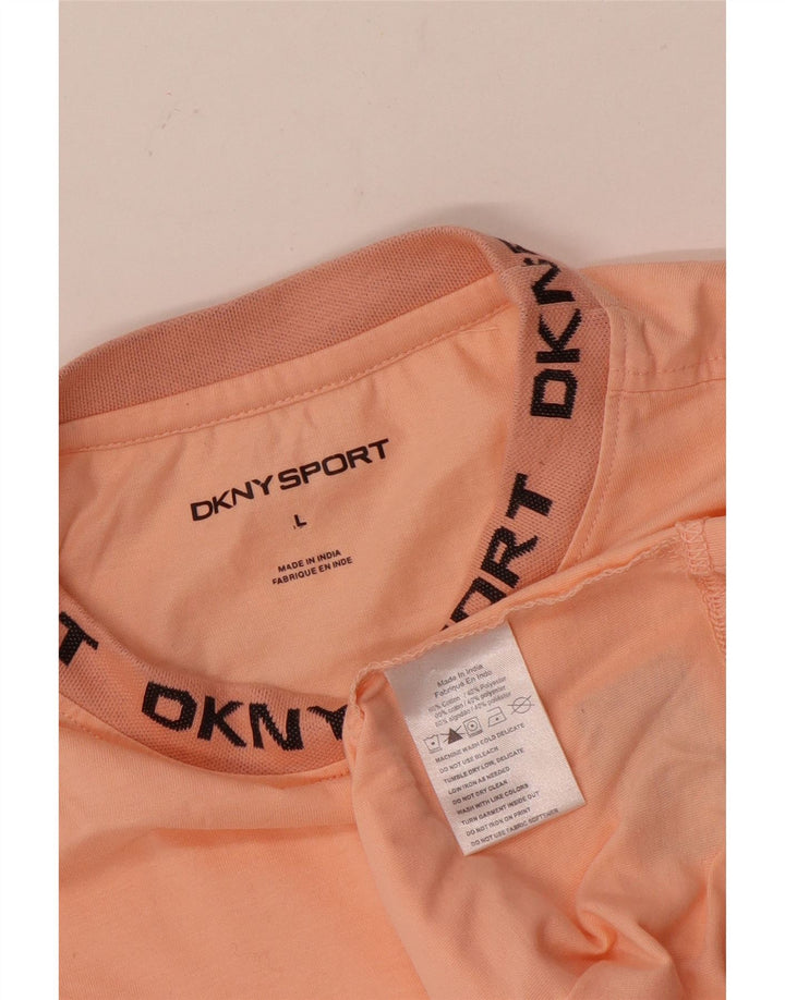 T-shirt grafica da uomo Dkny Top grande in cotone rosa
