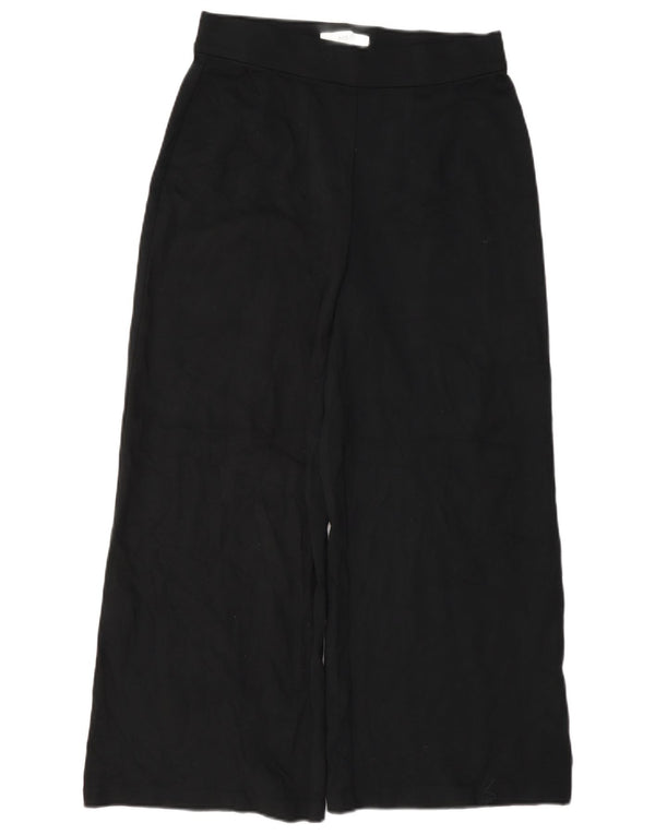 Pantaloni a vita alta da donna Marks & Spencer UK 10 piccoli W27 L25 neri