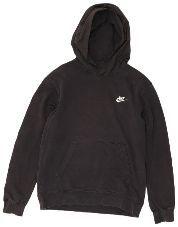 Felpa con cappuccio grafica Nike da uomo in cotone nero medio