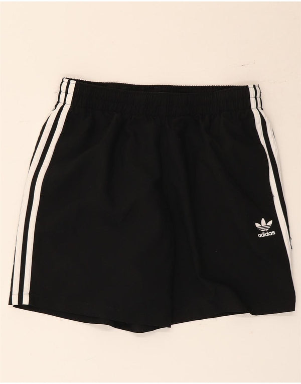 Pantaloncini sportivi da uomo Adidas medi neri in poliestere