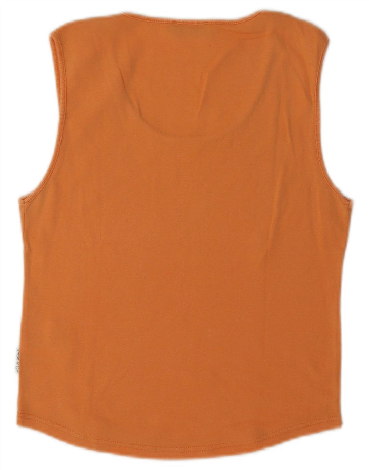 Max & Co. Canotta corta da donna UK 12 Cotone arancione medio