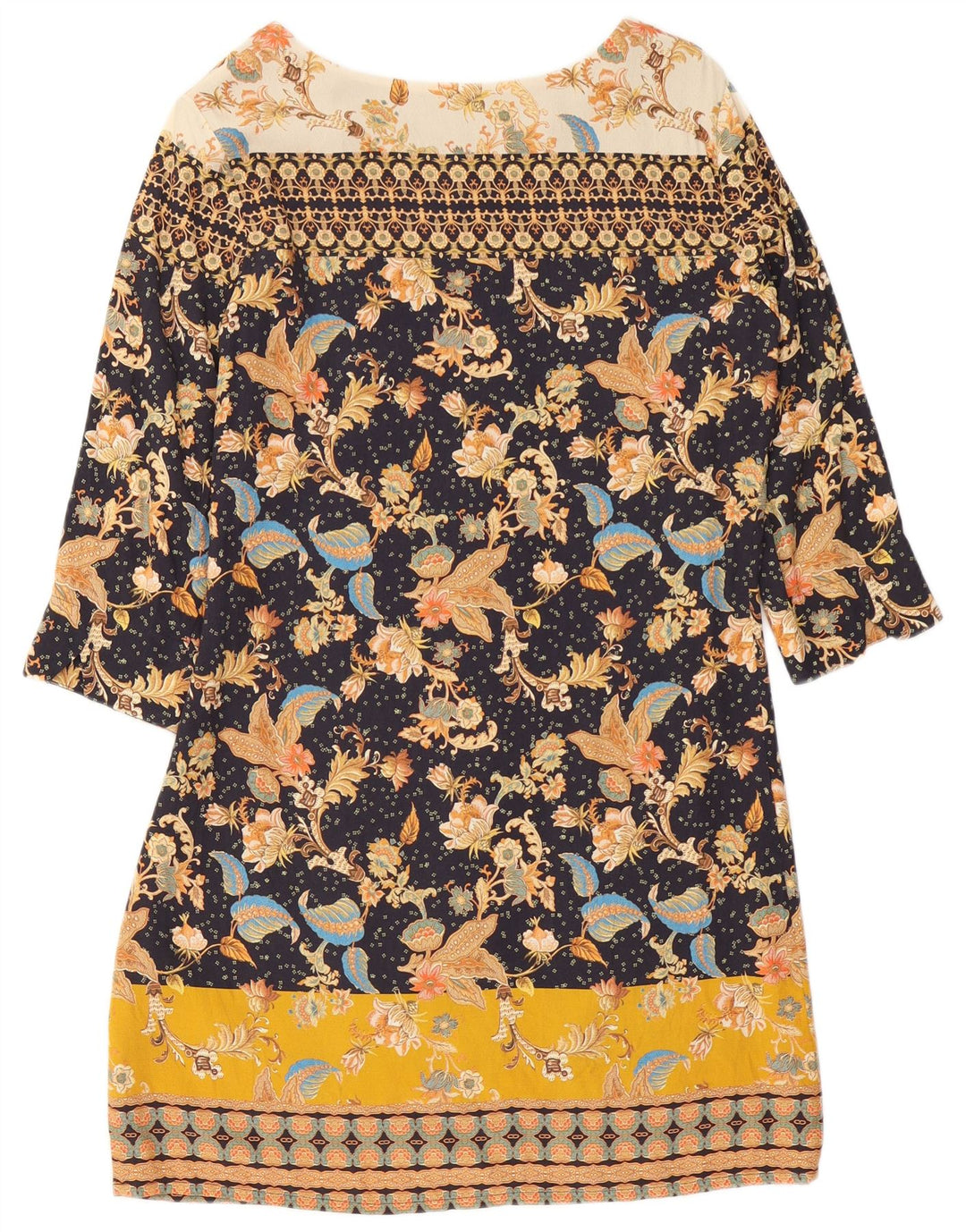 Abito tubino Desigual da donna con maniche a 3/4 EU 38 medio multicolore floreale