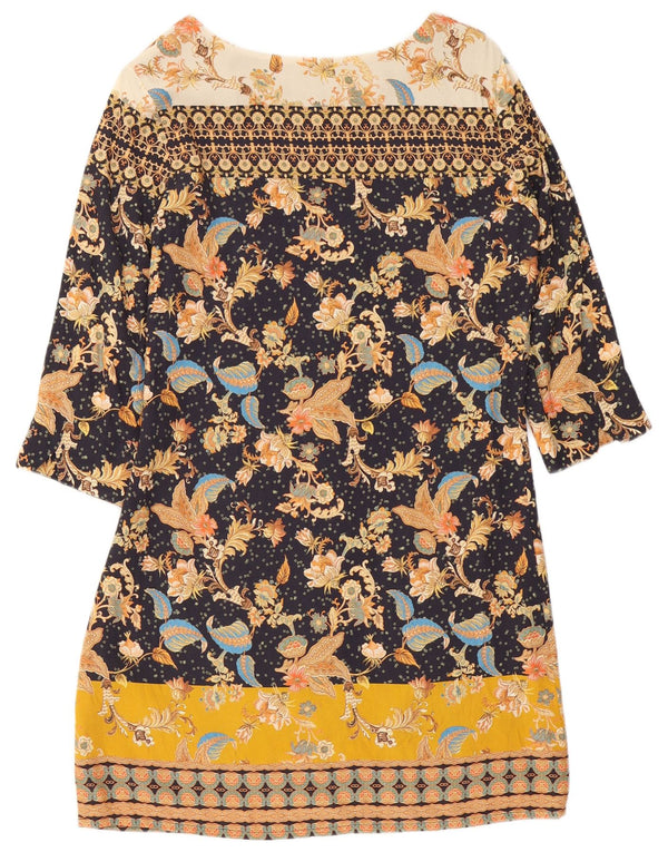 Abito tubino Desigual da donna con maniche a 3/4 EU 38 medio multicolore floreale