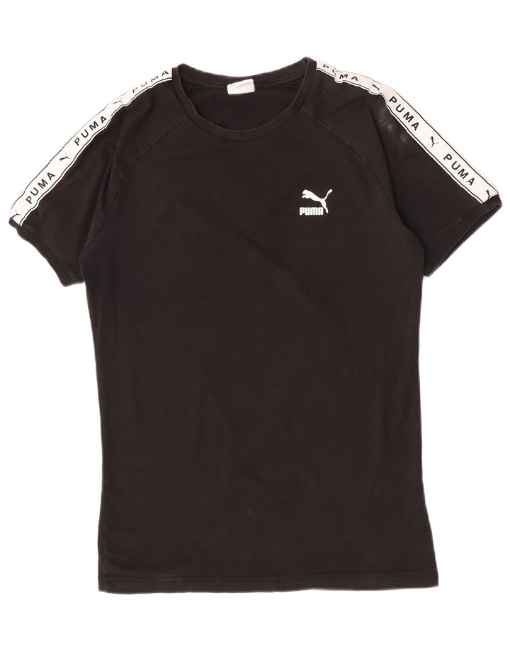T-shirt grafica da uomo Puma Top color block nero medio