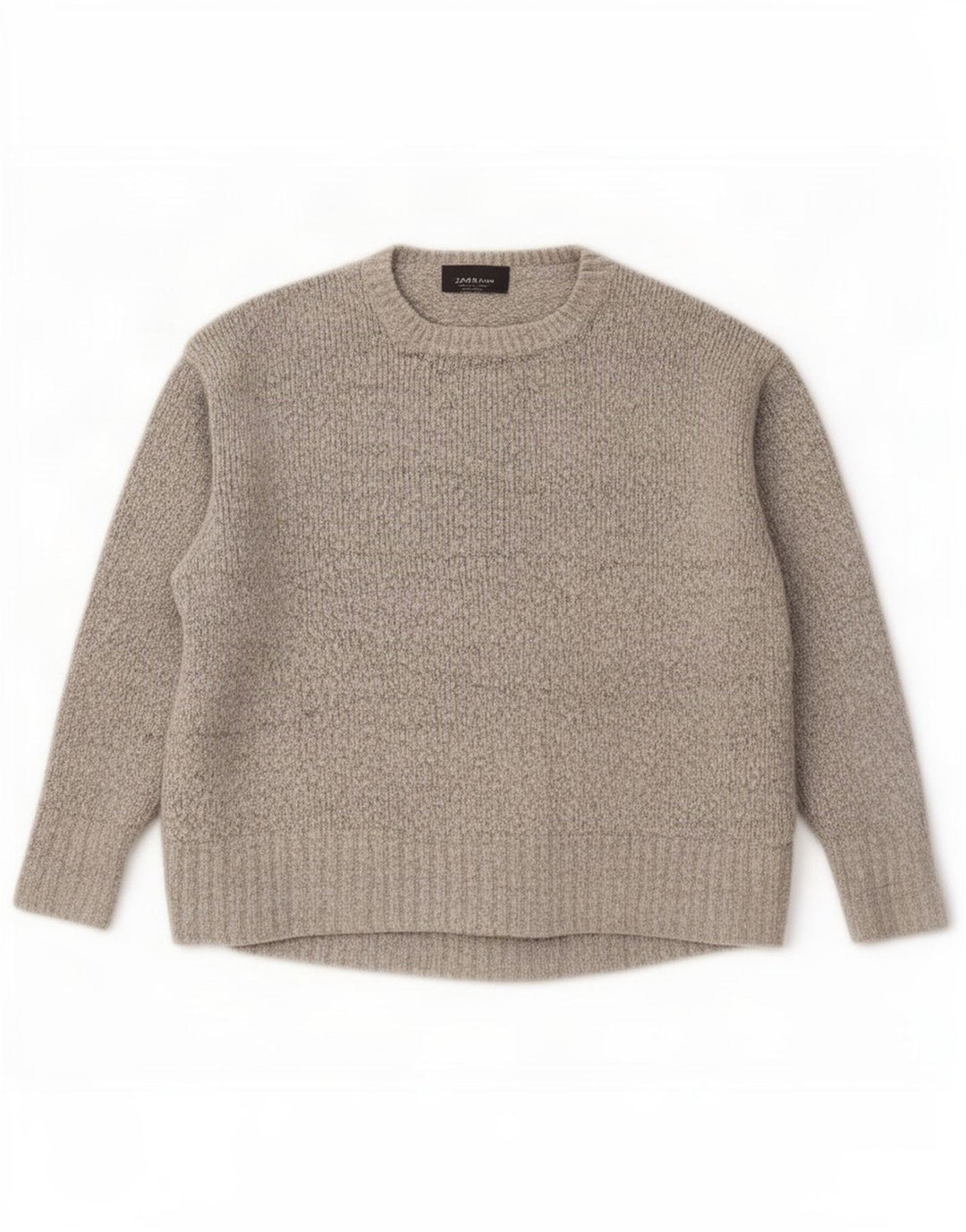 Maglione girocollo oversize da donna Zara UK 10 piccolo grigio screziato