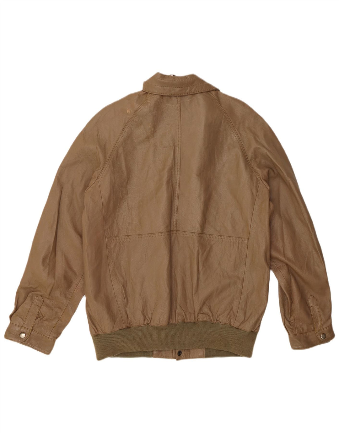 Giacca in pelle da uomo VINTAGE UK 38 Pelle marrone medio