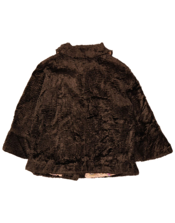 Liu Jo Giacca Donna in Finta Pelliccia Manica 3/4 IT 46 Large Marrone Viscosa