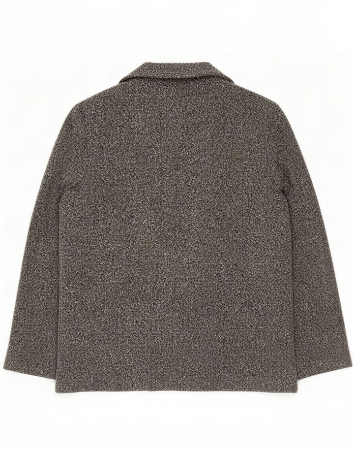 Giacca Open Blazer da donna Marks & Spencer UK 20 2XL Poliestere chiazzato grigio