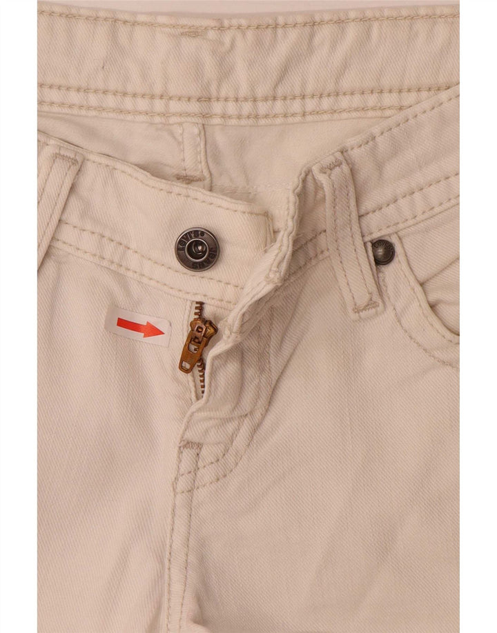 Levi's Pantaloncini di jeans da donna medi W28 Cotone bianco