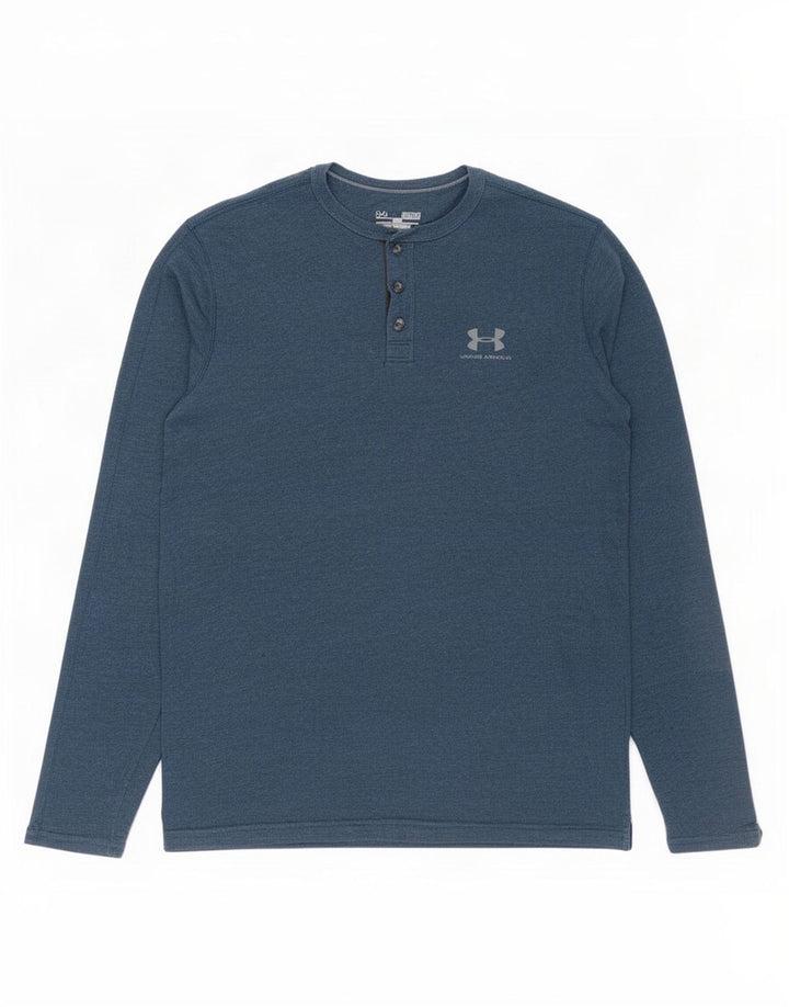 Maglia Under Armour da uomo Heat Gear a maniche lunghe blu medio