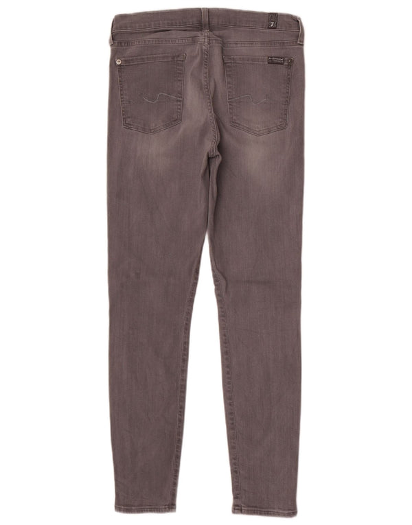 Jeans skinny da donna 7 For All Mankind W30 L29 cotone grigio