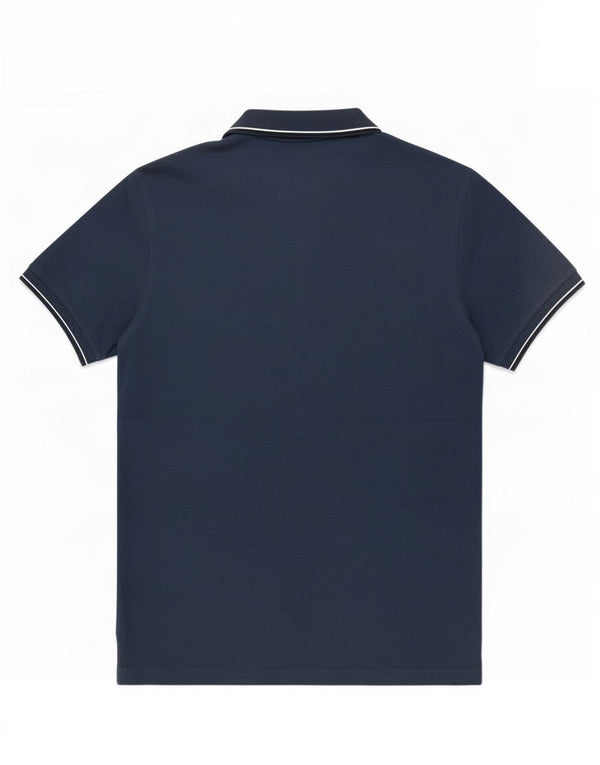 Polo Uomo Renato Balestra Large Blu Navy in Cotone