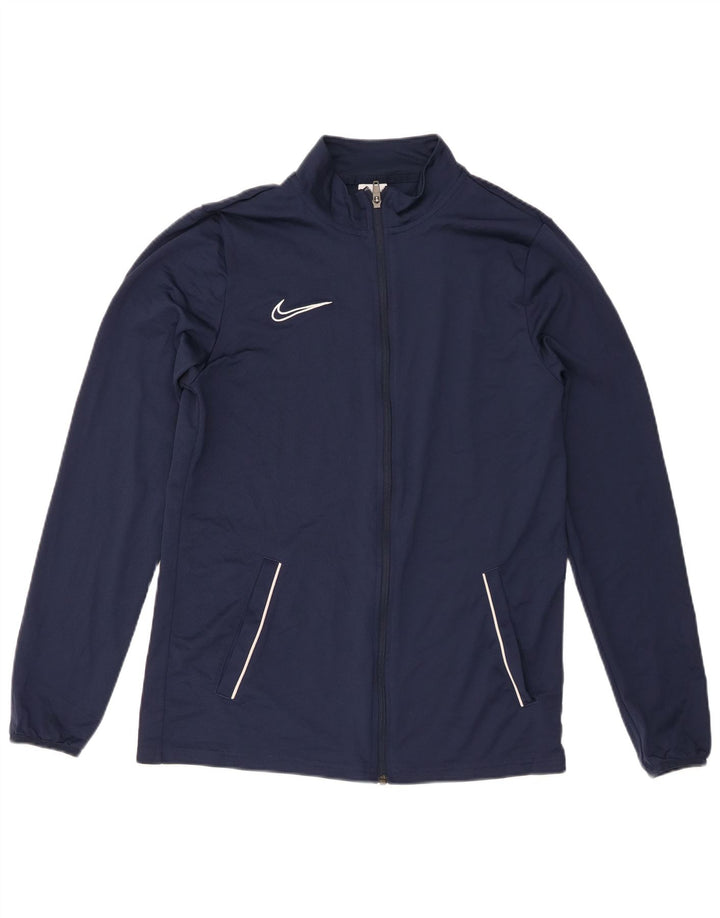 Giacca da tuta Nike Dri Fit da uomo, grande, in poliestere blu navy