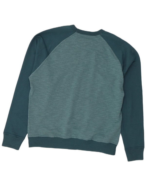 Felpa da uomo Champion Jumper XL Blu Colourblock Cotton