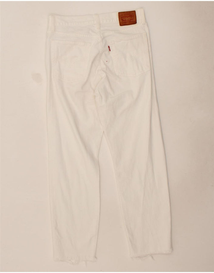 LEVI'S Womens Slim Jeans W27 L26 White Cotton Vintage Levi's and Second-Hand Levi's from Messina Hembry 