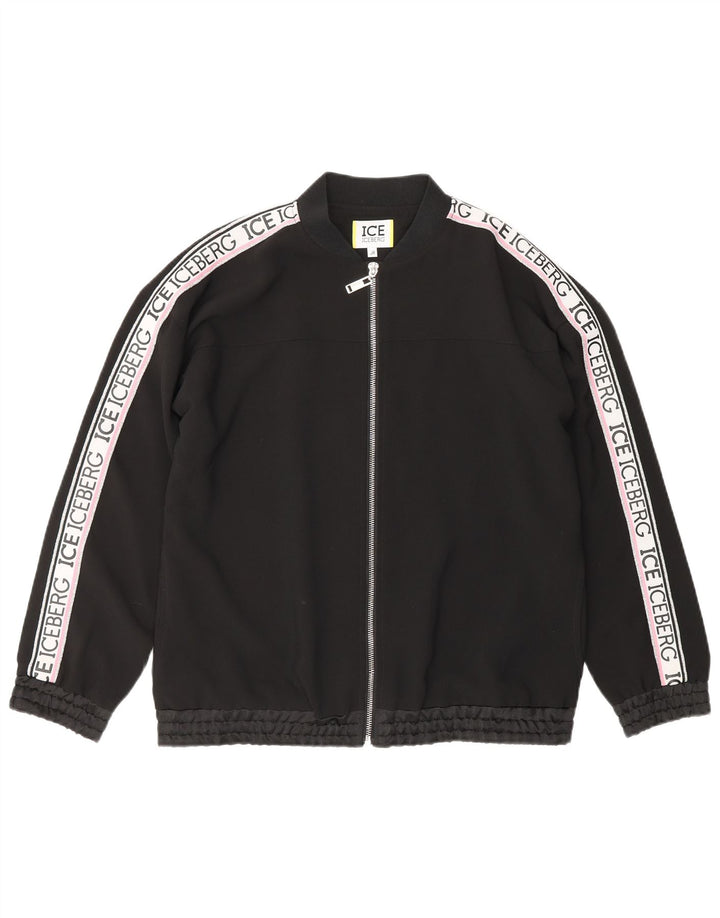 Giubbotto bomber junior per ragazze Iceberg 15-16 anni Poliestere color block nero