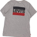 LEVI'S Mens Graphic T-Shirt Top XL Grey Cotton Vintage Levi's and Second-Hand Levi's from Messina Hembry 