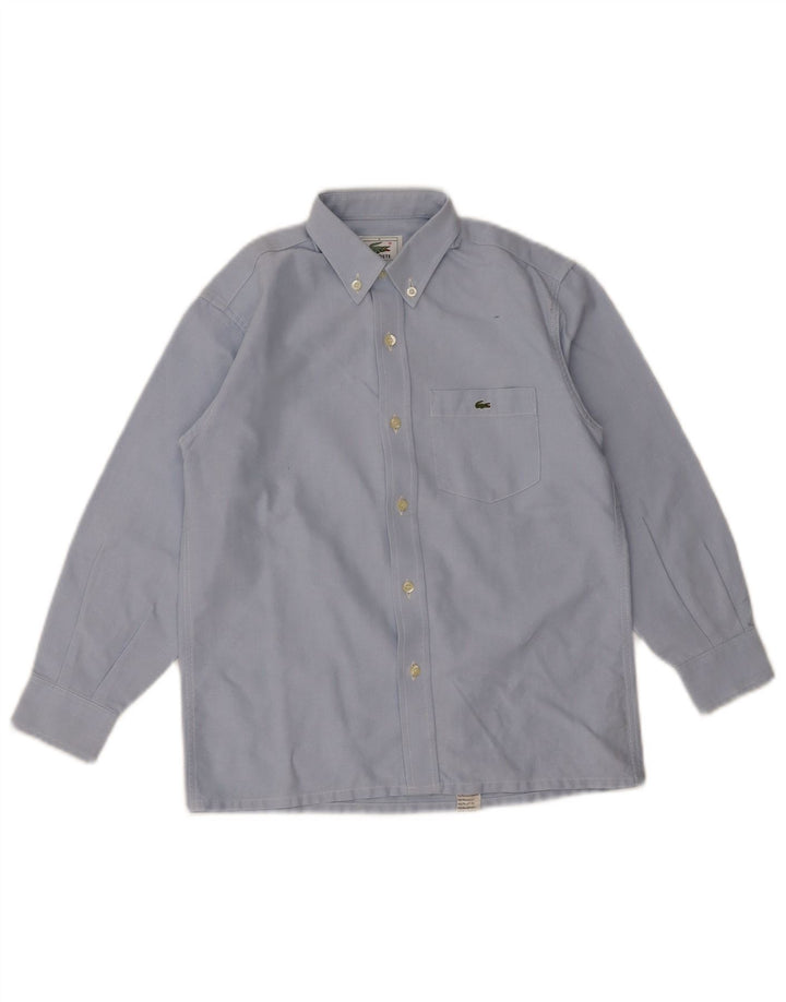 Camicia LACOSTE per ragazzi 7-8 anni in cotone blu