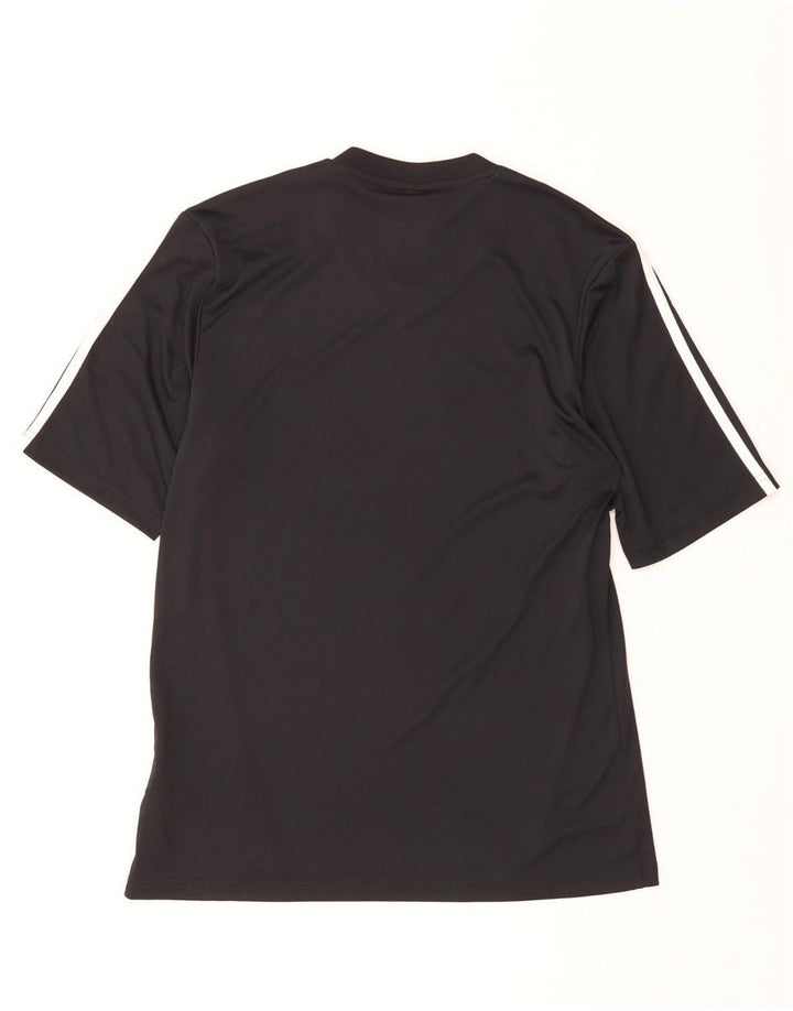 T-shirt Adidas Climalite da uomo, media, in poliestere nero