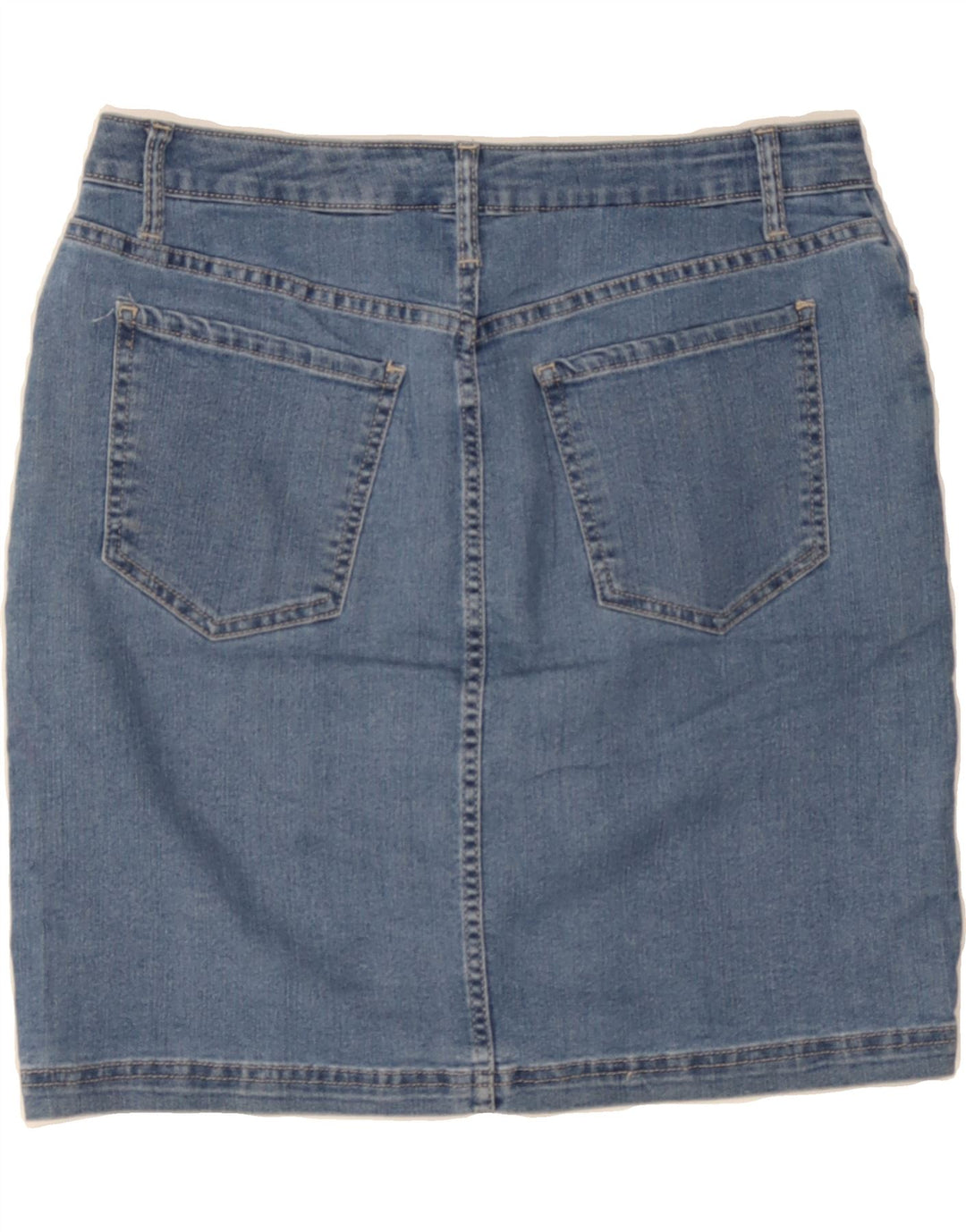 LEE Womens Midrise Denim Skirt US 12 Large W33 Blue Cotton Vintage Lee and Second-Hand Lee from Messina Hembry 