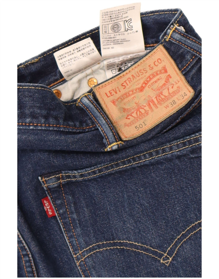 Levi's Uomo 501 Jeans dritti W38 L34 Cotone blu navy