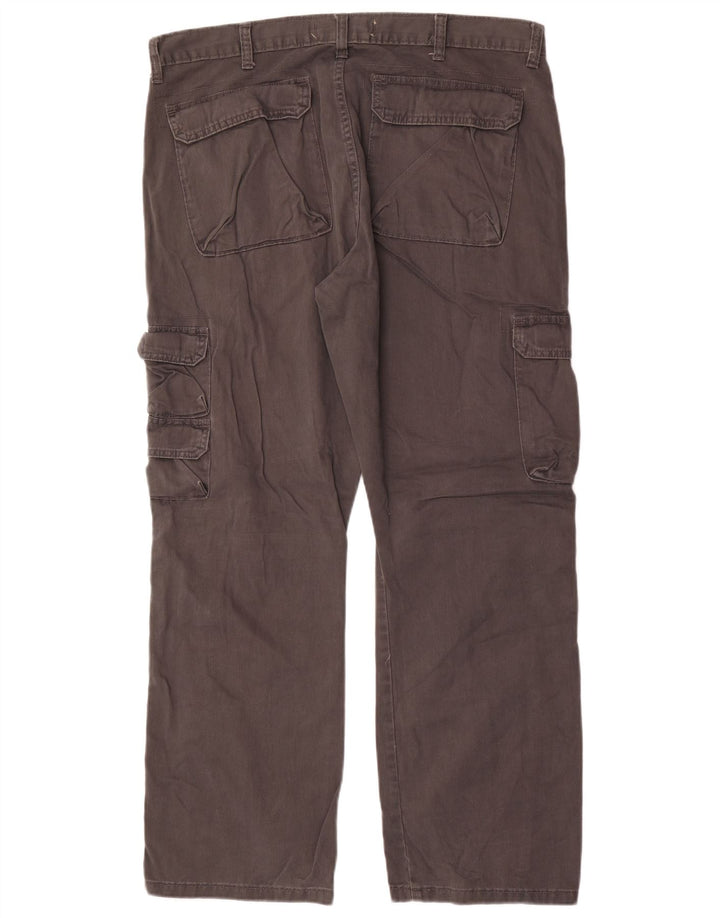 Pantaloni cargo dritti da uomo Wrangler W36 L30 cotone grigio