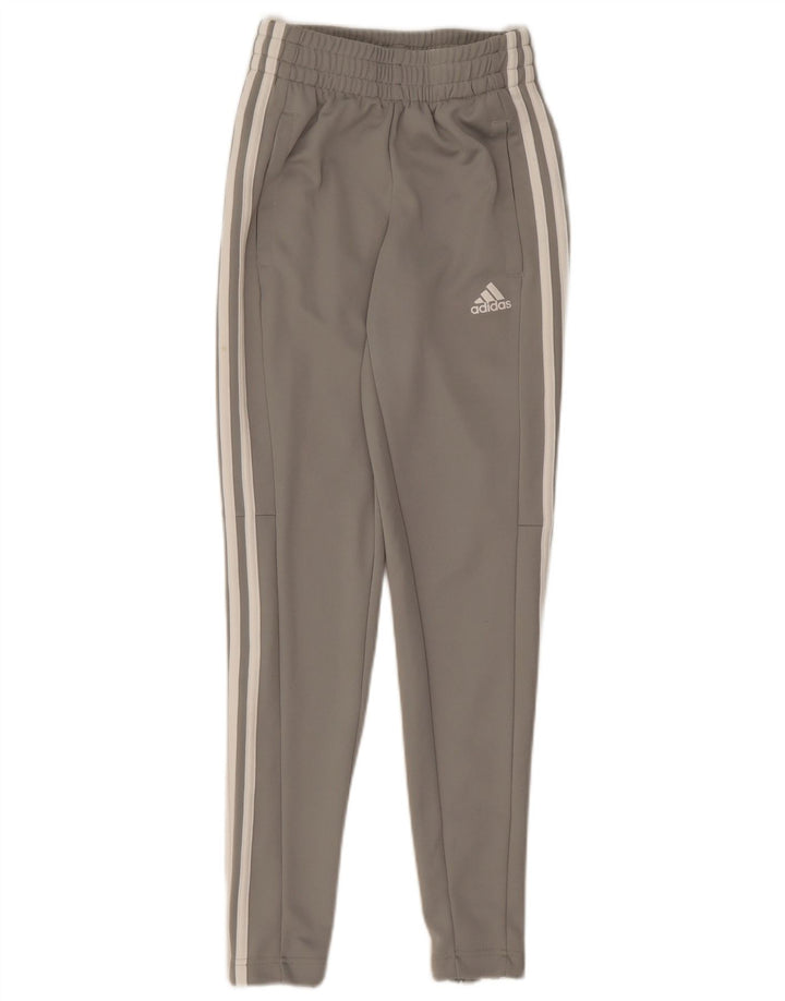 Pantaloni della tuta da donna Adidas UK 0/2 2XS Poliestere grigio
