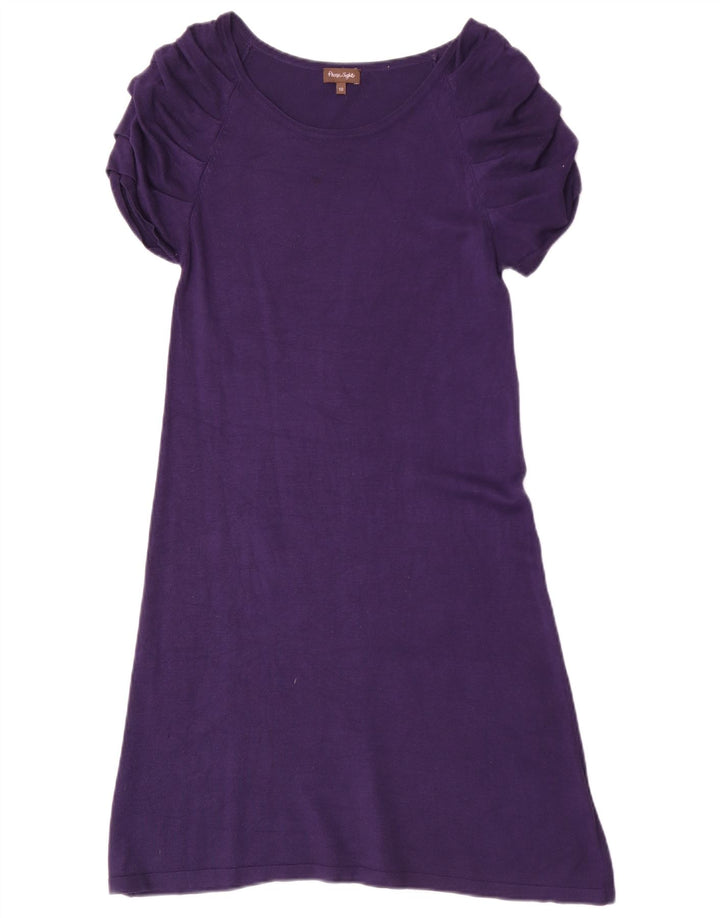 Abito a trapezio da donna Phase Eight UK 10 Piccolo viscosa viola