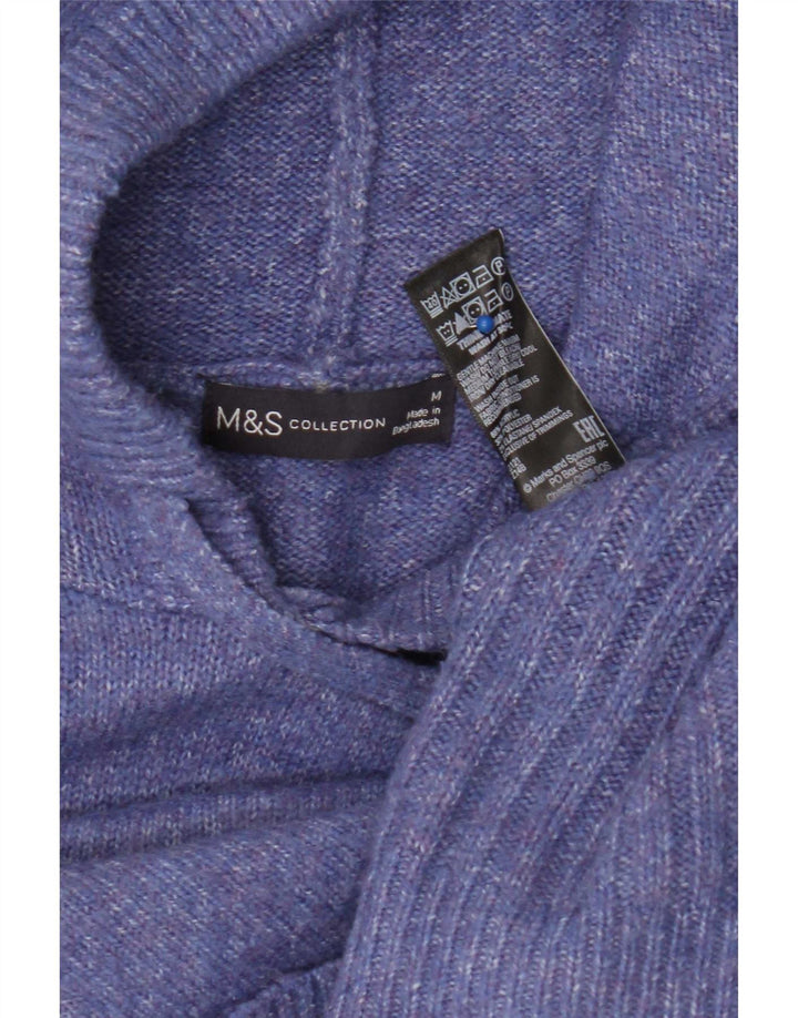 Maglione oversize con cappuccio da donna Marks & Spencer UK 14 Viola medio