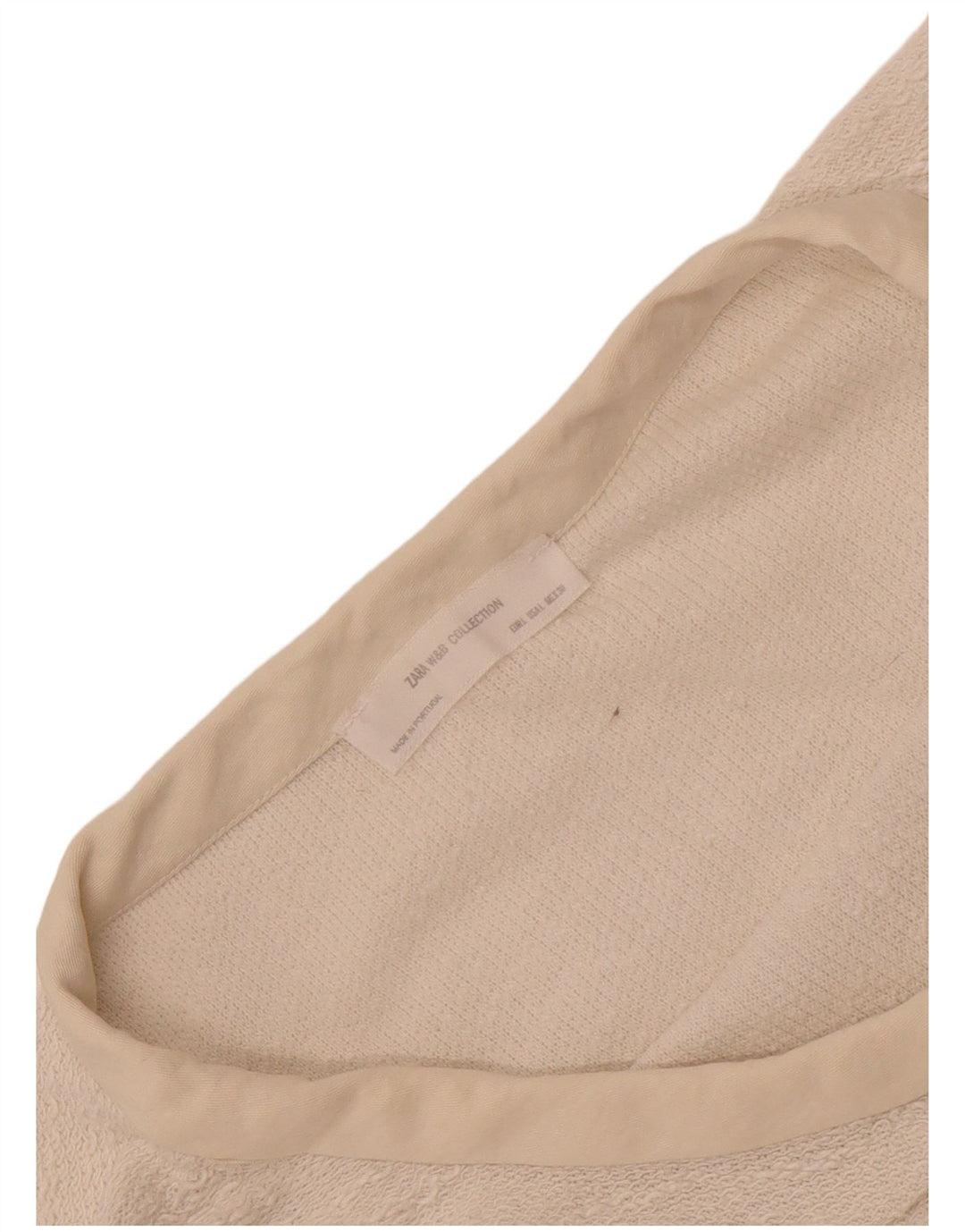 T-shirt oversize da donna Zara UK 16 grande bianca