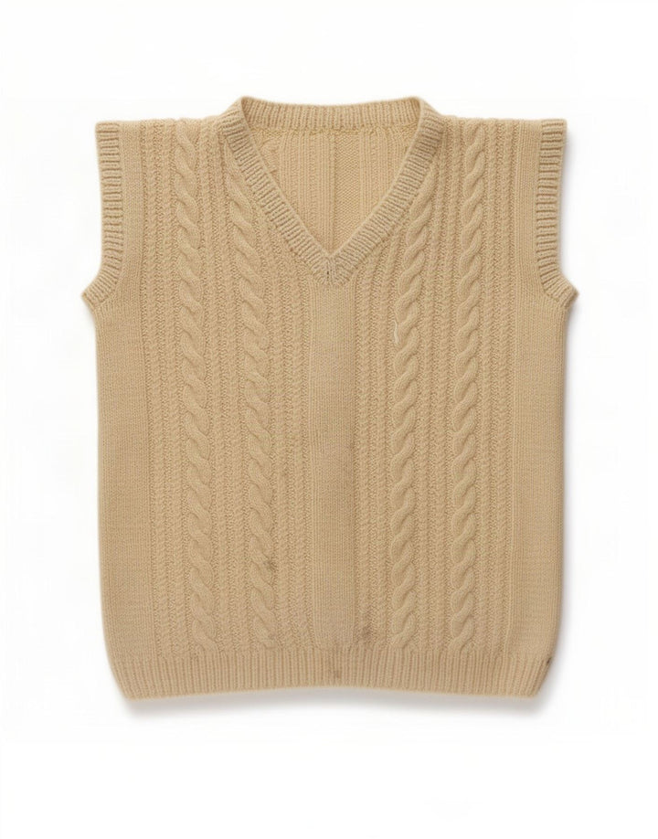 Canotta vintage da donna, canotta UK 12, beige medio