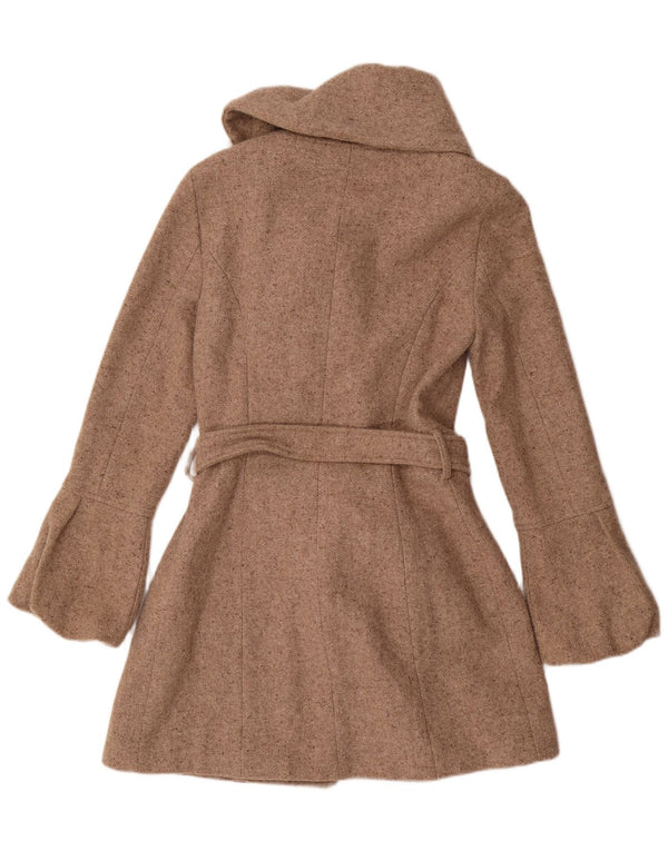 Cappotto doppiopetto da donna Zara UK 12 Beige medio screziato