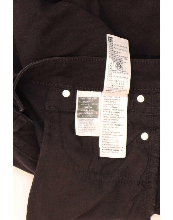 Jeans Levi's 712 Slim da donna W26 L30 cotone nero