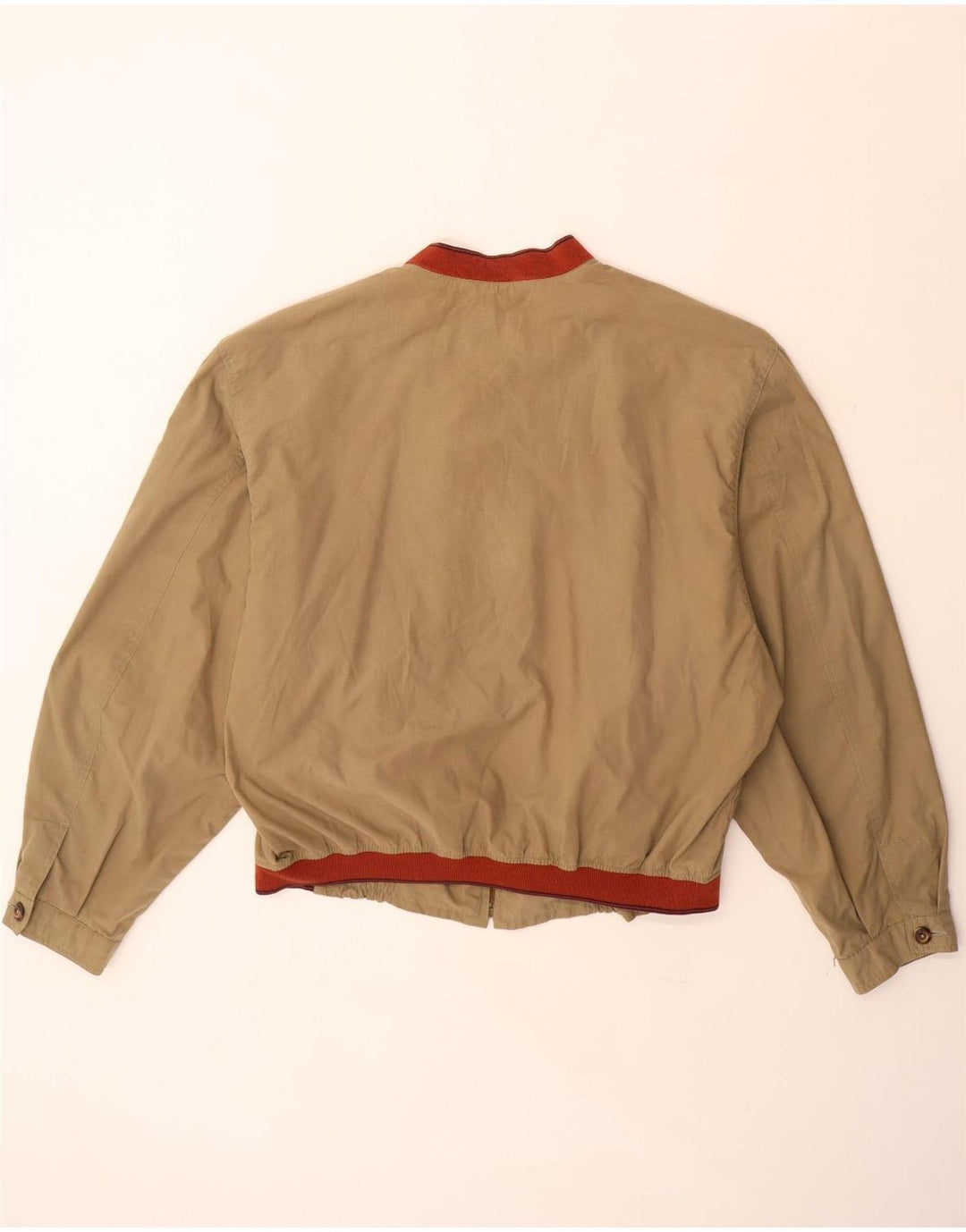 Bomber vintage da uomo IT 52 XL in cotone beige