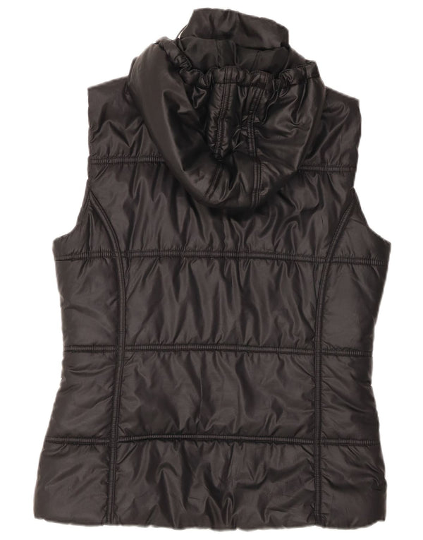 Gilet imbottito con cappuccio da donna ADIDAS IT 40 Small nero poliestere