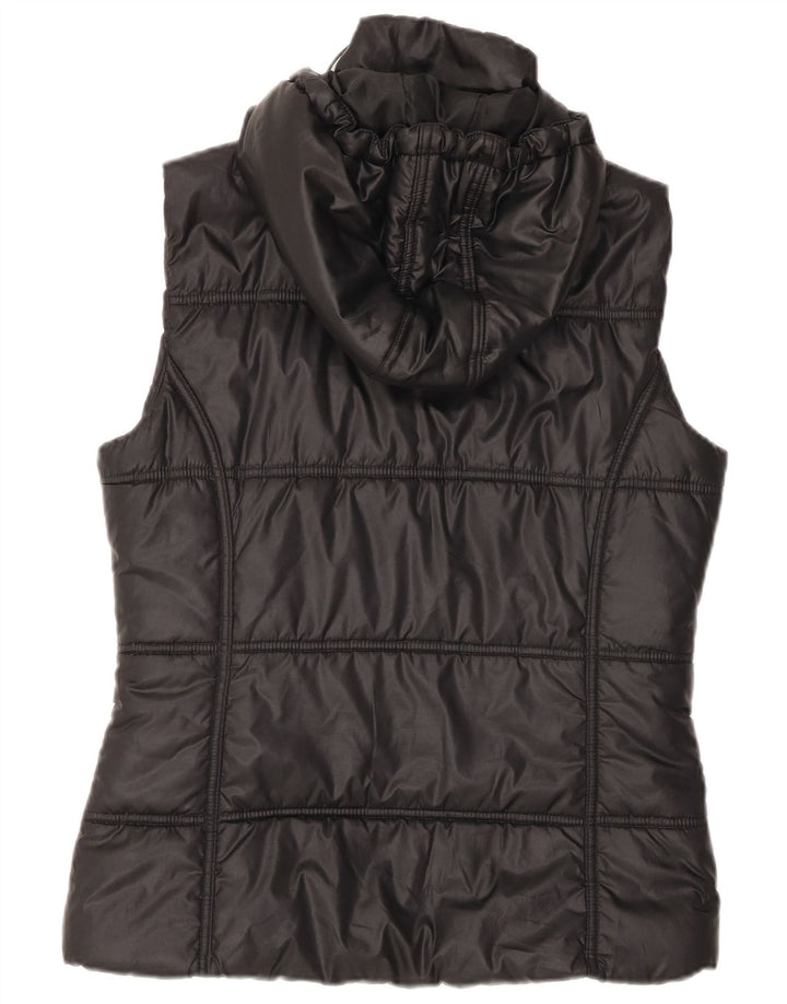 Gilet imbottito con cappuccio da donna ADIDAS IT 40 Small nero poliestere