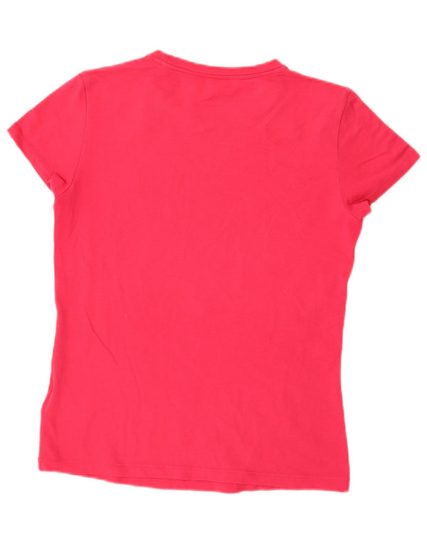T-shirt da donna Adidas Top UK 12/14 cotone rosa medio